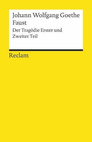 Reclam-Heft Cover vom Buch Faust